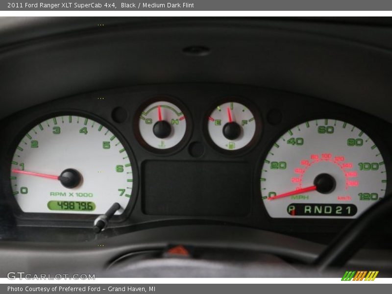 Black / Medium Dark Flint 2011 Ford Ranger XLT SuperCab 4x4