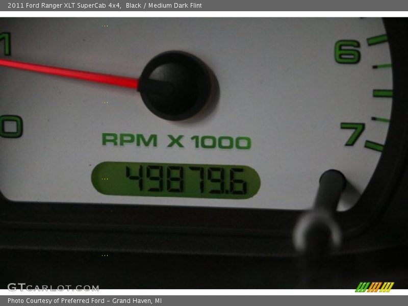 Black / Medium Dark Flint 2011 Ford Ranger XLT SuperCab 4x4