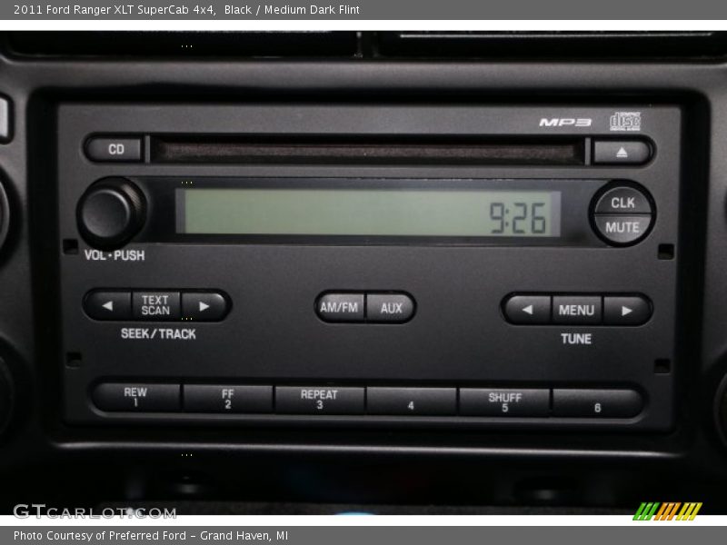 Black / Medium Dark Flint 2011 Ford Ranger XLT SuperCab 4x4