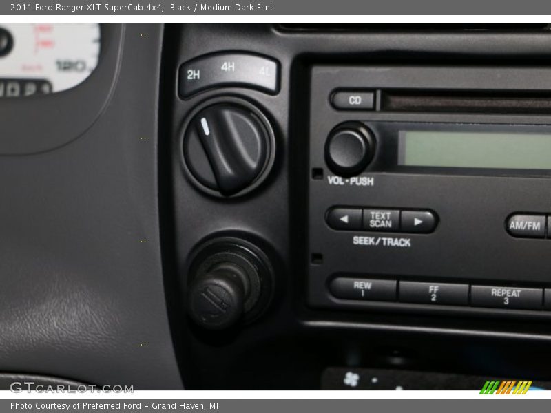 Black / Medium Dark Flint 2011 Ford Ranger XLT SuperCab 4x4