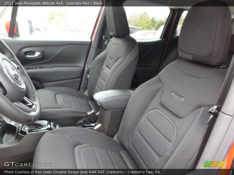 Front Seat of 2017 Renegade Altitude 4x4