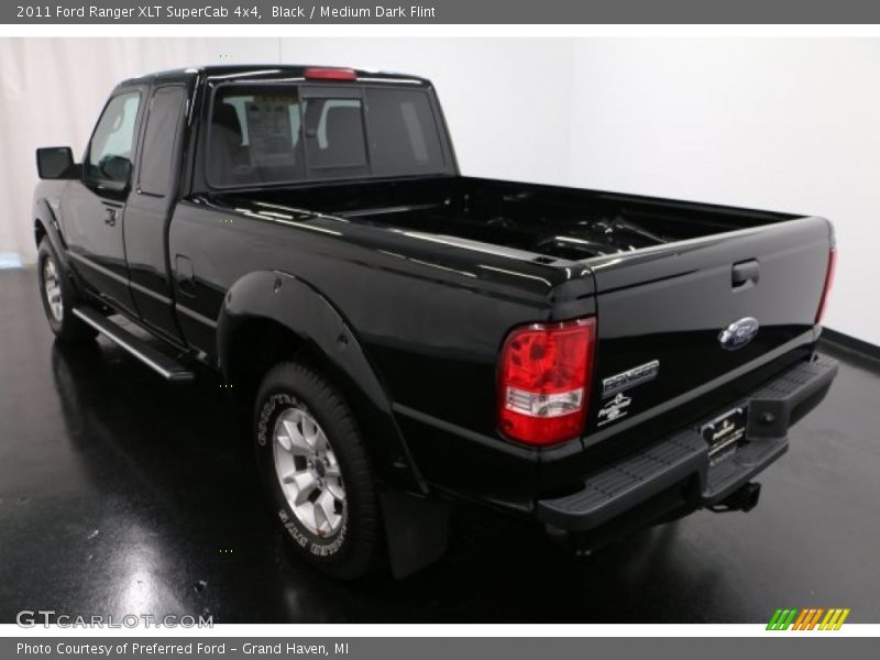 Black / Medium Dark Flint 2011 Ford Ranger XLT SuperCab 4x4