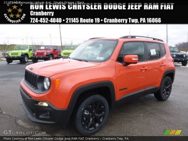 Omaha Orange / Black 2017 Jeep Renegade Latitude 4x4