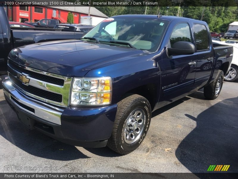 Imperial Blue Metallic / Dark Titanium 2009 Chevrolet Silverado 1500 LS Crew Cab 4x4