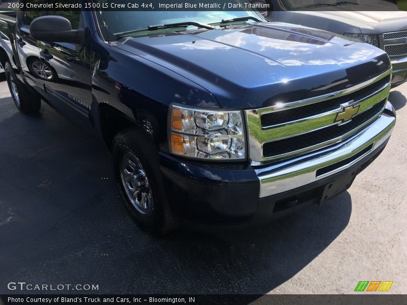 Imperial Blue Metallic / Dark Titanium 2009 Chevrolet Silverado 1500 LS Crew Cab 4x4