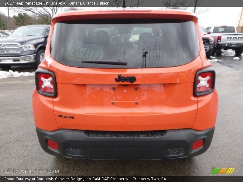 Omaha Orange / Black 2017 Jeep Renegade Latitude 4x4