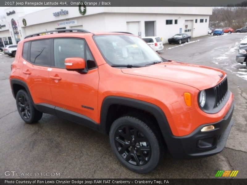 Omaha Orange / Black 2017 Jeep Renegade Latitude 4x4