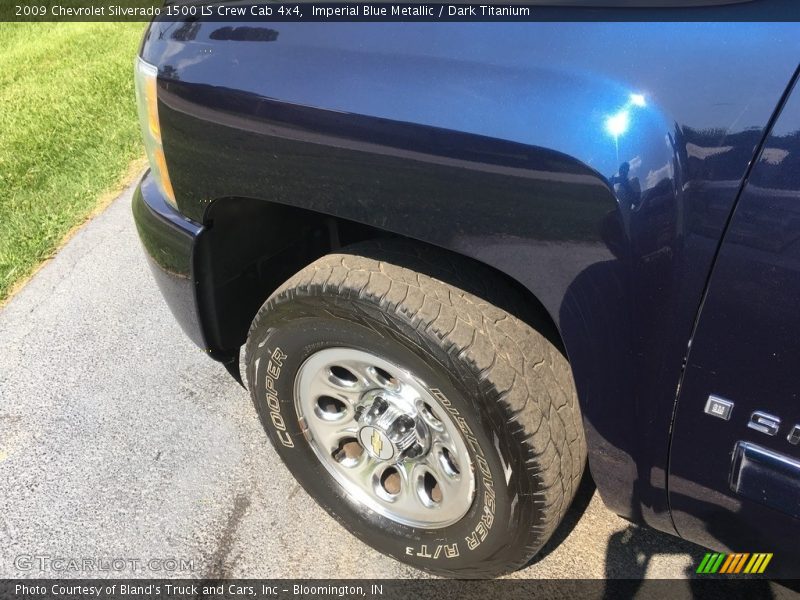 Imperial Blue Metallic / Dark Titanium 2009 Chevrolet Silverado 1500 LS Crew Cab 4x4