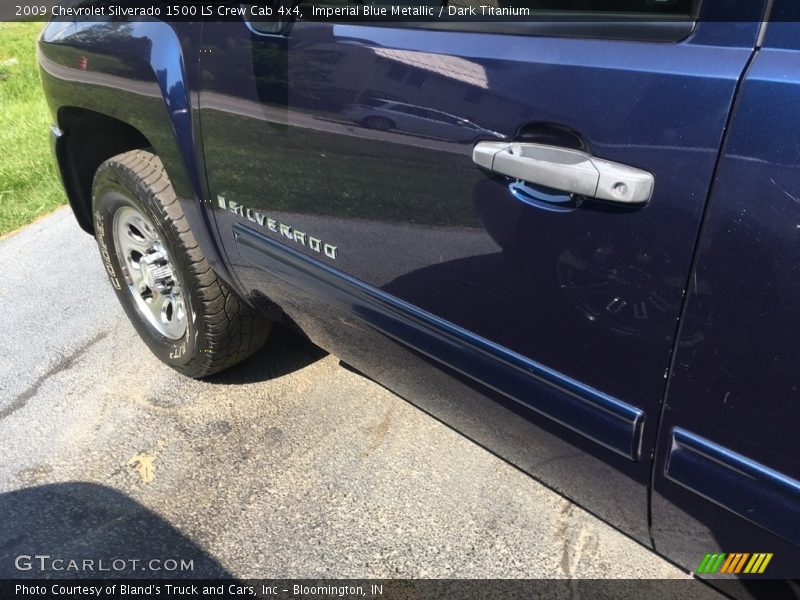 Imperial Blue Metallic / Dark Titanium 2009 Chevrolet Silverado 1500 LS Crew Cab 4x4