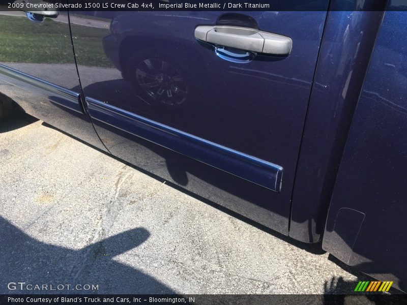 Imperial Blue Metallic / Dark Titanium 2009 Chevrolet Silverado 1500 LS Crew Cab 4x4