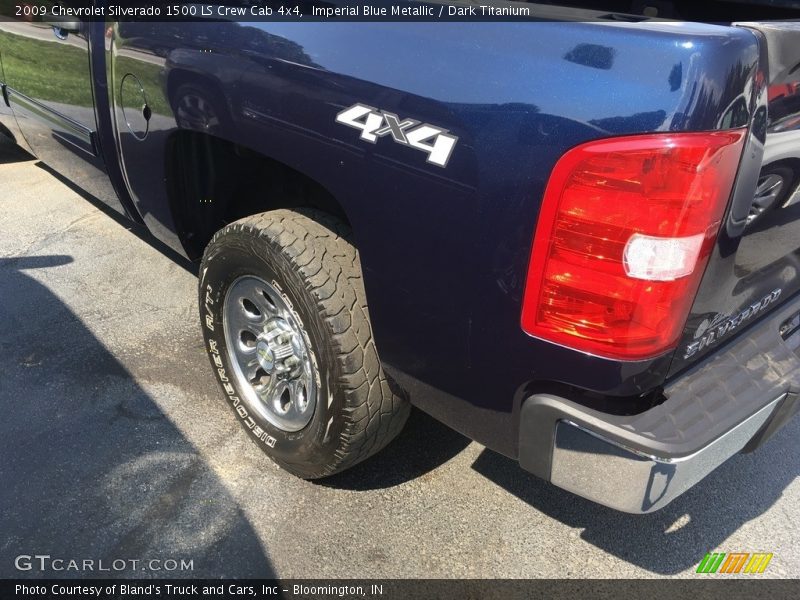 Imperial Blue Metallic / Dark Titanium 2009 Chevrolet Silverado 1500 LS Crew Cab 4x4