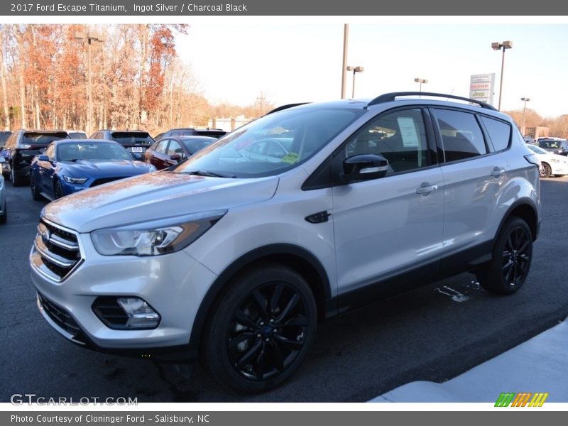 Ingot Silver / Charcoal Black 2017 Ford Escape Titanium