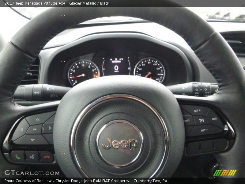 Glacier Metallic / Black 2017 Jeep Renegade Altitude 4x4