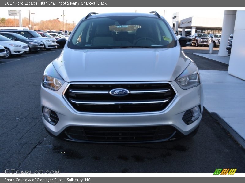 Ingot Silver / Charcoal Black 2017 Ford Escape Titanium