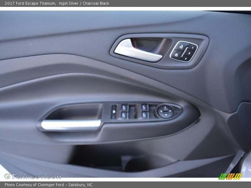 Ingot Silver / Charcoal Black 2017 Ford Escape Titanium