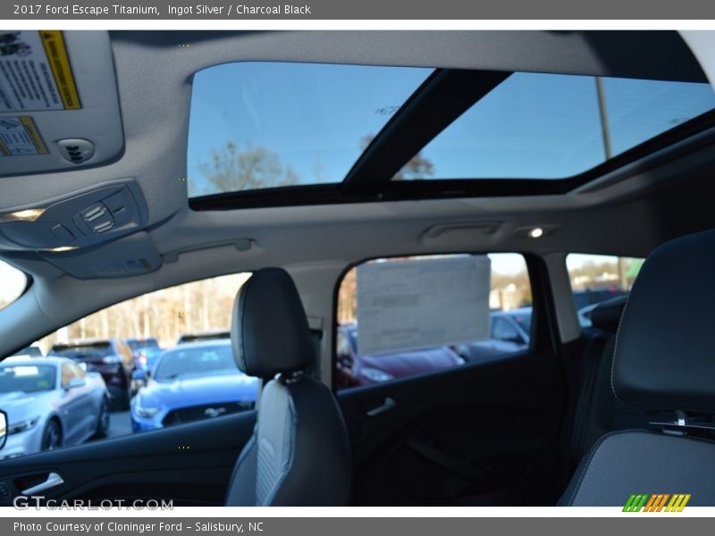 Ingot Silver / Charcoal Black 2017 Ford Escape Titanium