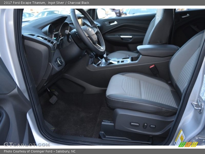 Ingot Silver / Charcoal Black 2017 Ford Escape Titanium