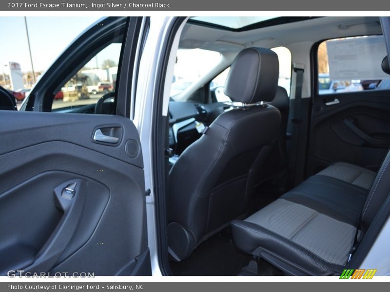 Ingot Silver / Charcoal Black 2017 Ford Escape Titanium