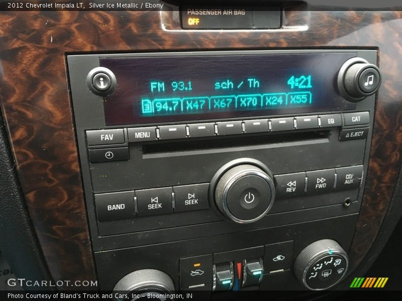 Silver Ice Metallic / Ebony 2012 Chevrolet Impala LT
