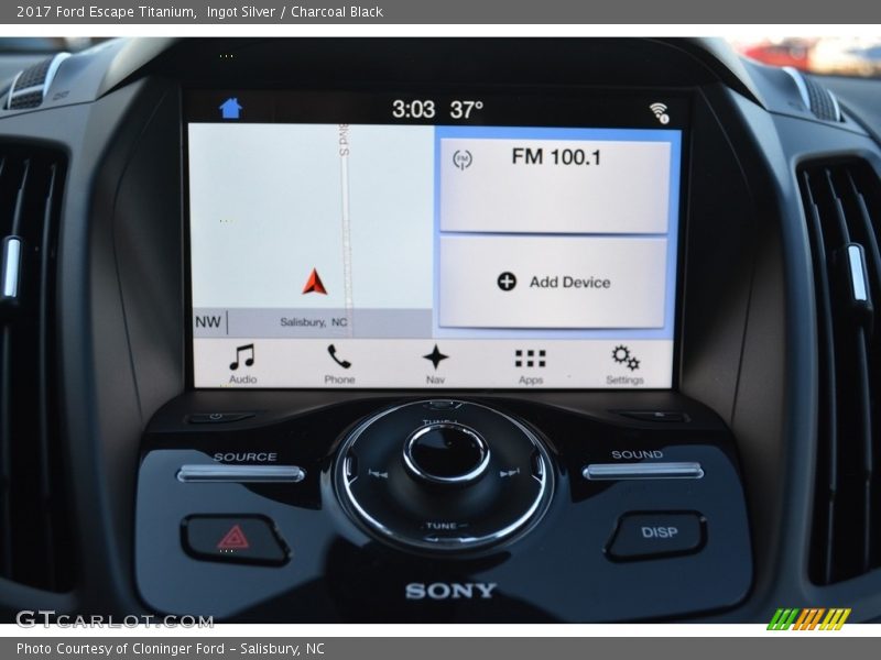 Ingot Silver / Charcoal Black 2017 Ford Escape Titanium