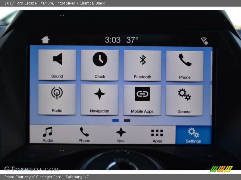 Ingot Silver / Charcoal Black 2017 Ford Escape Titanium