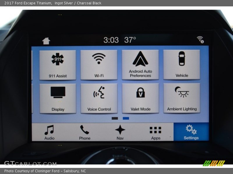 Ingot Silver / Charcoal Black 2017 Ford Escape Titanium