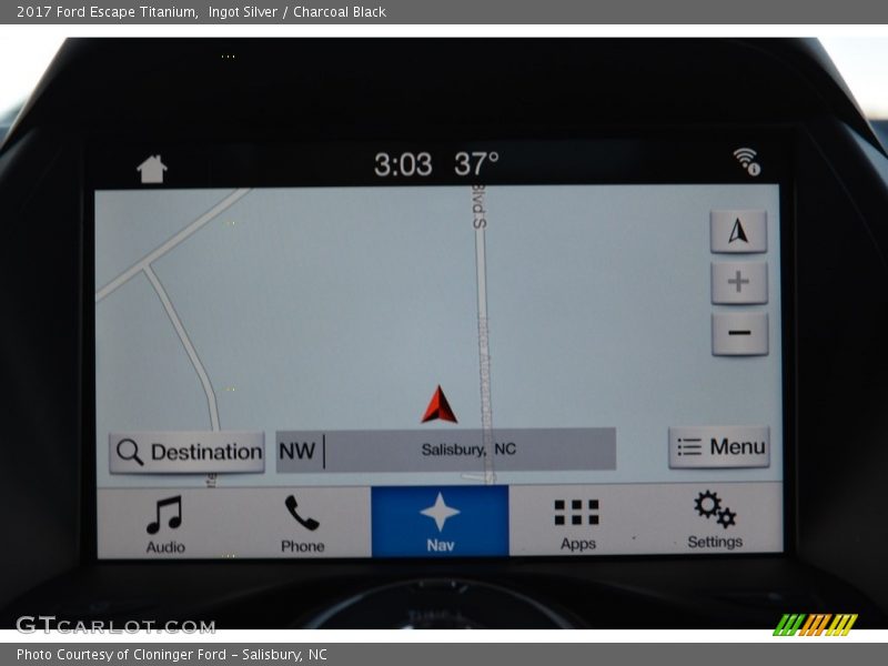 Ingot Silver / Charcoal Black 2017 Ford Escape Titanium