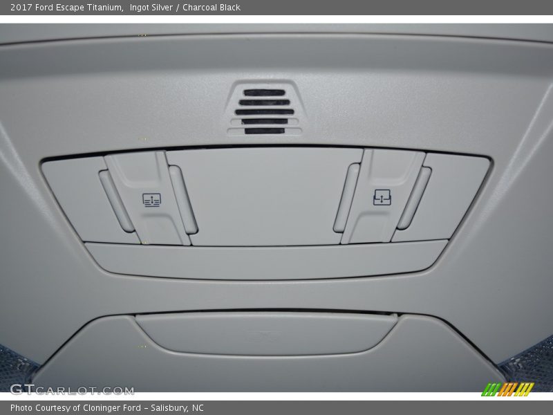 Ingot Silver / Charcoal Black 2017 Ford Escape Titanium