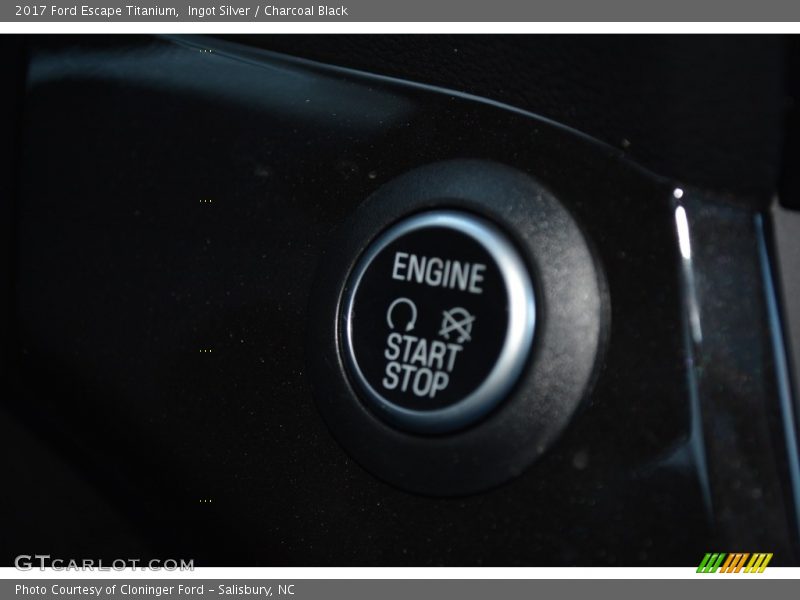 Ingot Silver / Charcoal Black 2017 Ford Escape Titanium