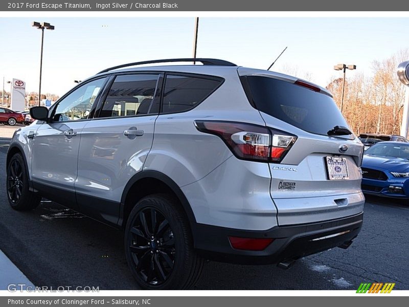 Ingot Silver / Charcoal Black 2017 Ford Escape Titanium