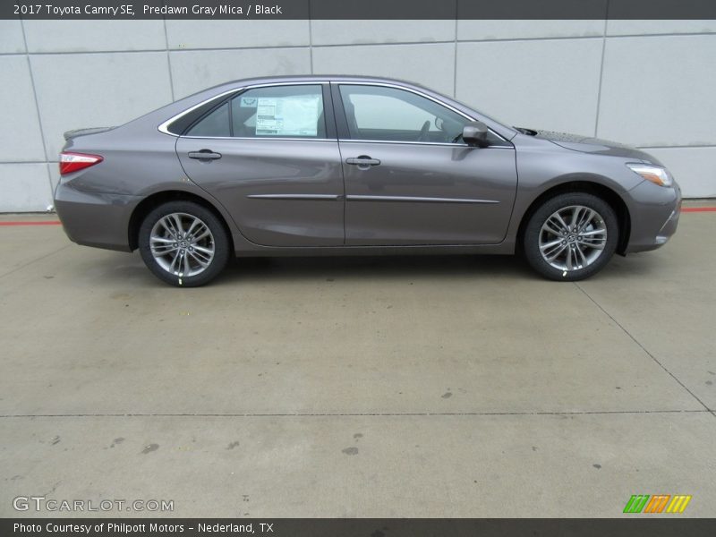Predawn Gray Mica / Black 2017 Toyota Camry SE