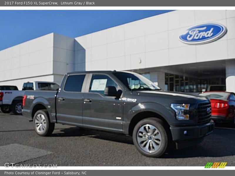 Lithium Gray / Black 2017 Ford F150 XL SuperCrew