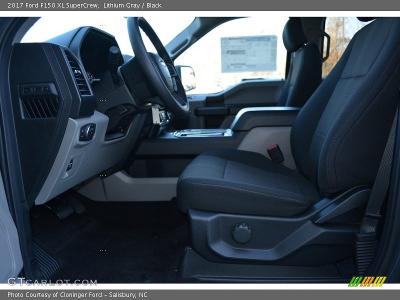 Lithium Gray / Black 2017 Ford F150 XL SuperCrew