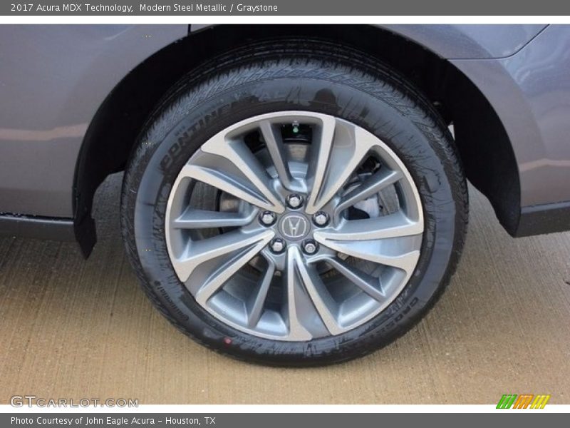 Modern Steel Metallic / Graystone 2017 Acura MDX Technology