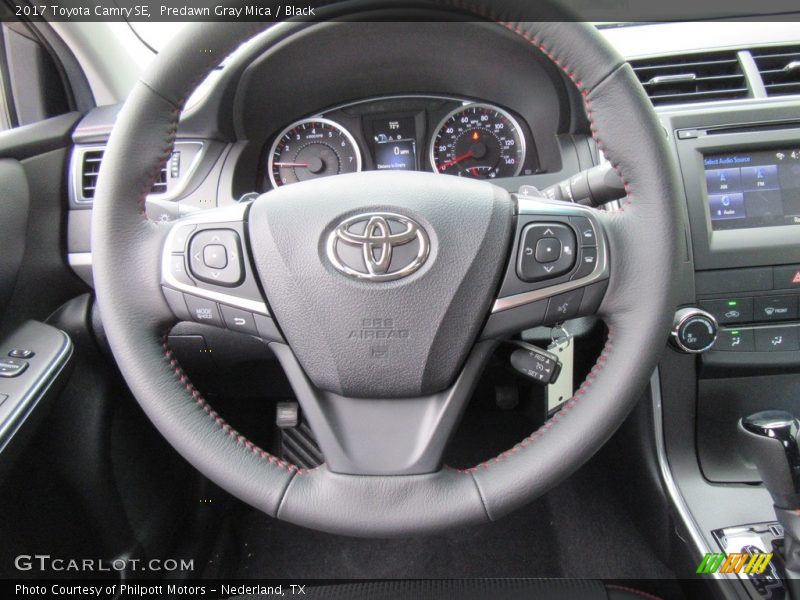Predawn Gray Mica / Black 2017 Toyota Camry SE