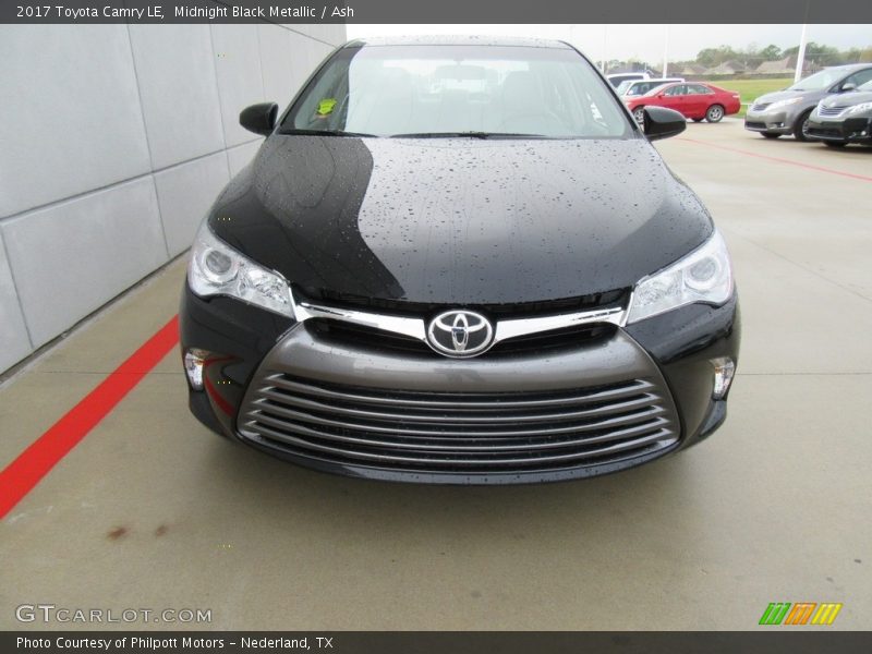 Midnight Black Metallic / Ash 2017 Toyota Camry LE