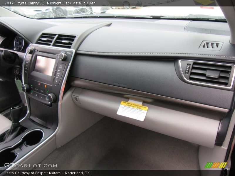 Midnight Black Metallic / Ash 2017 Toyota Camry LE