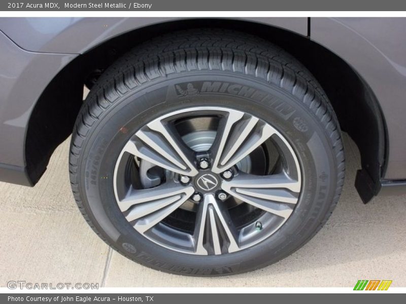 Modern Steel Metallic / Ebony 2017 Acura MDX