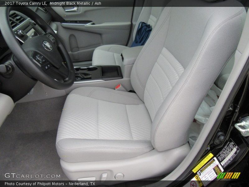 Midnight Black Metallic / Ash 2017 Toyota Camry LE