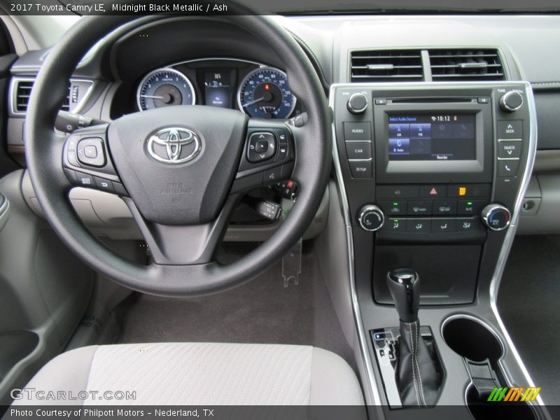 Midnight Black Metallic / Ash 2017 Toyota Camry LE