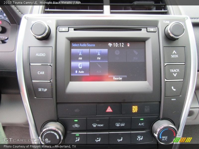 Midnight Black Metallic / Ash 2017 Toyota Camry LE