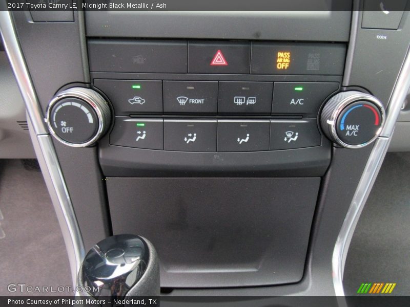 Midnight Black Metallic / Ash 2017 Toyota Camry LE