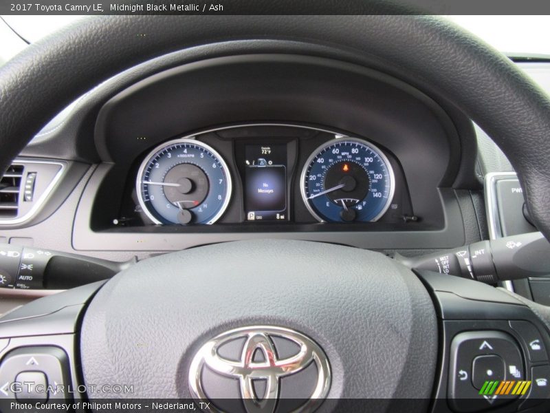 Midnight Black Metallic / Ash 2017 Toyota Camry LE