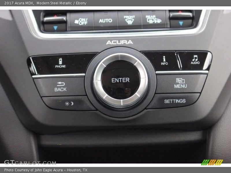 Modern Steel Metallic / Ebony 2017 Acura MDX