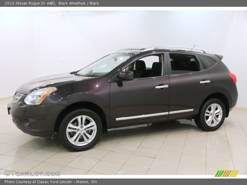 Black Amethyst / Black 2013 Nissan Rogue SV AWD