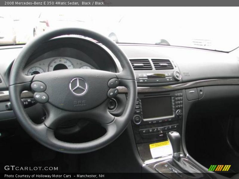 Black / Black 2008 Mercedes-Benz E 350 4Matic Sedan