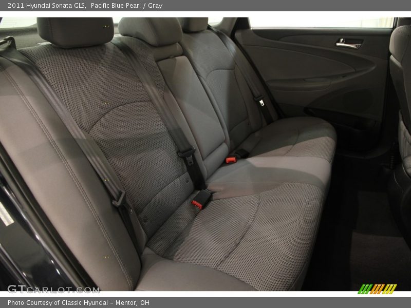 Pacific Blue Pearl / Gray 2011 Hyundai Sonata GLS
