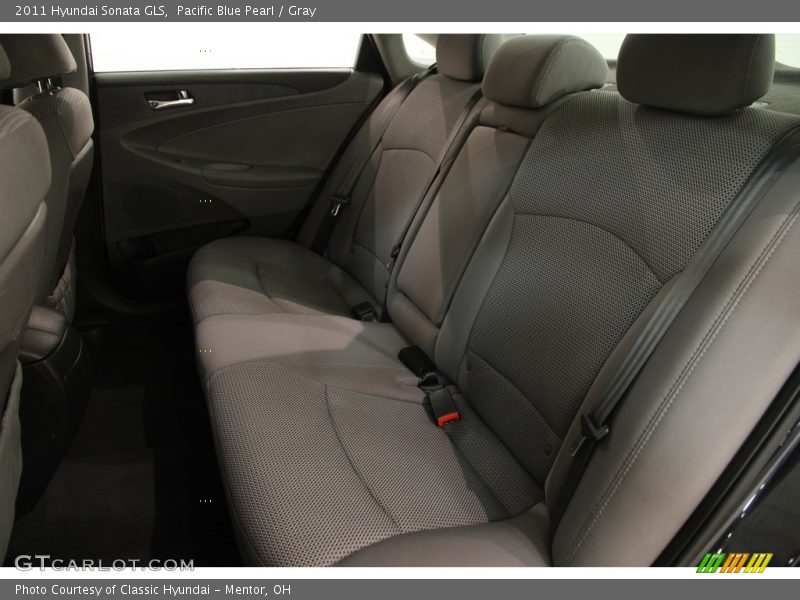 Pacific Blue Pearl / Gray 2011 Hyundai Sonata GLS