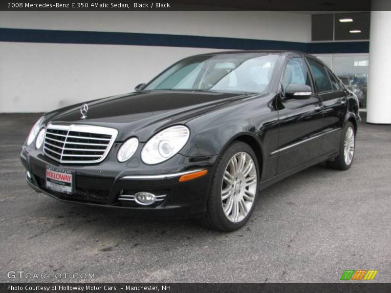 Black / Black 2008 Mercedes-Benz E 350 4Matic Sedan