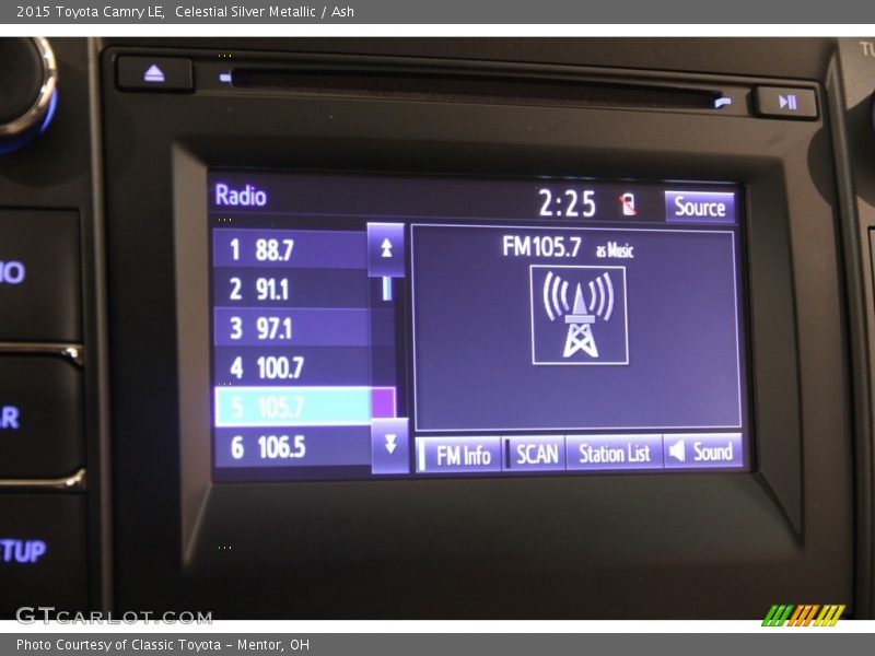 Celestial Silver Metallic / Ash 2015 Toyota Camry LE